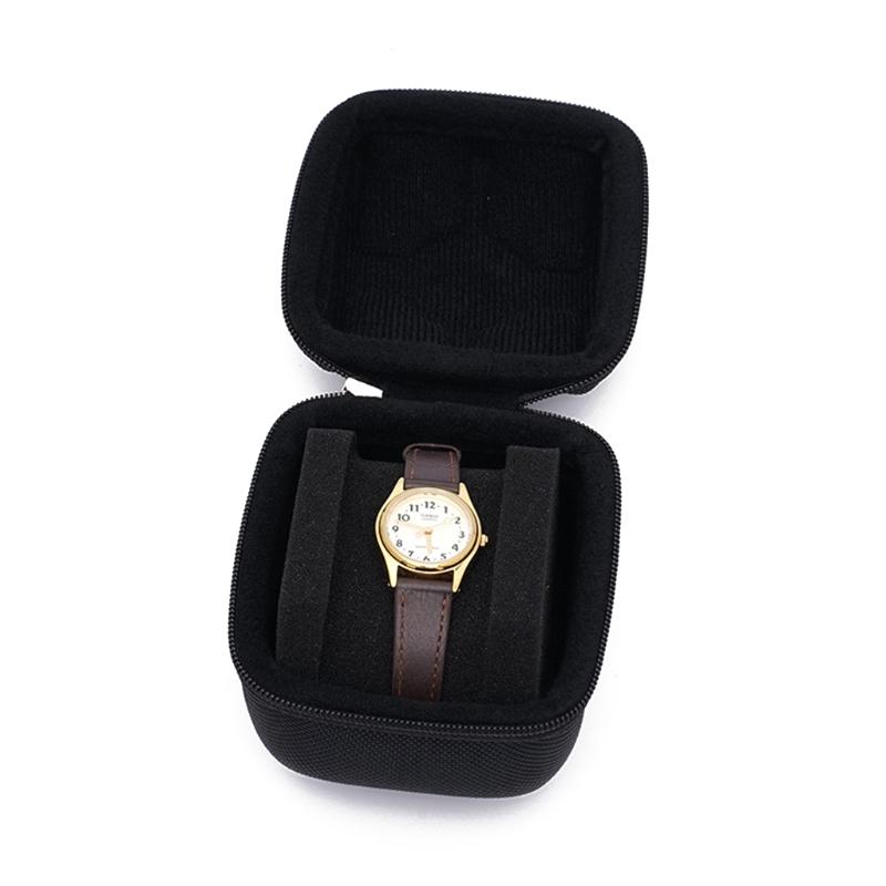 EVA Watch for Case Portable Watch Storage for Case Single Watch Travel for Case Watch Box with Zip and Soft Felted Inter