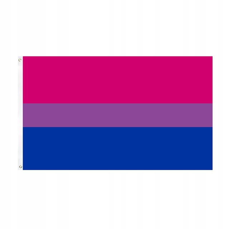 Bandiera Arcobaleno Lgbt Grande 90X150Cm Bisessualità F7