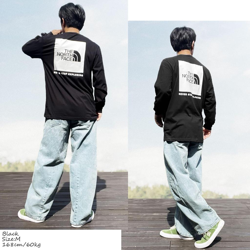 The North Face Black Box NSE Size Long Sleeve Men's Tee, L, T-Shirt