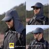 Mesh Sun-cream Bucket Hat Face Mask Summer Cover Face Cap Fashion Outdoor Fishing Cap  Hiking