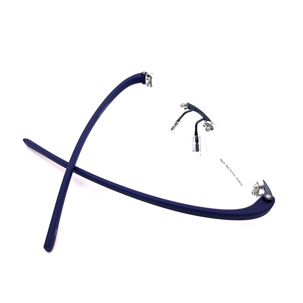 RSINC Combo of Blue-Blue Black-Black Rimless frame/eyeglass/ 51-18-140 O2-I7B1-IW8P