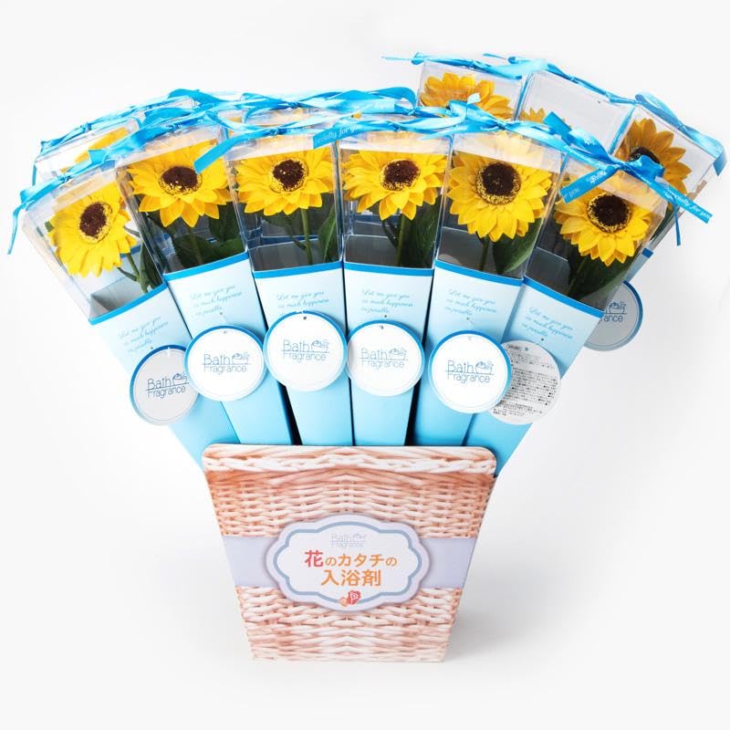 Soap Flower Bath Additive Bath Fragrance Sunflower Kelly Yellow Day Gift 769009 Q-FLA Mother's