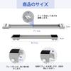 SPACEKEEPER Washing Machine Simple Refrigerator Stand with Movable Washing Machine Adjustable Length from To Quiet Furniture 4 Cm 300 Kg Weight Gray