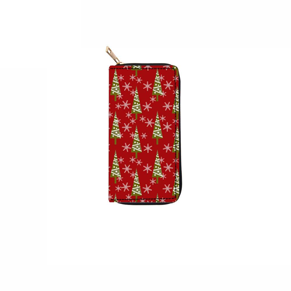 

Рождественский длинный кошелек на молнии кошелек кошелек