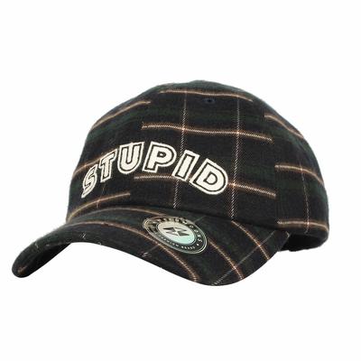 wool plaid baseball cap