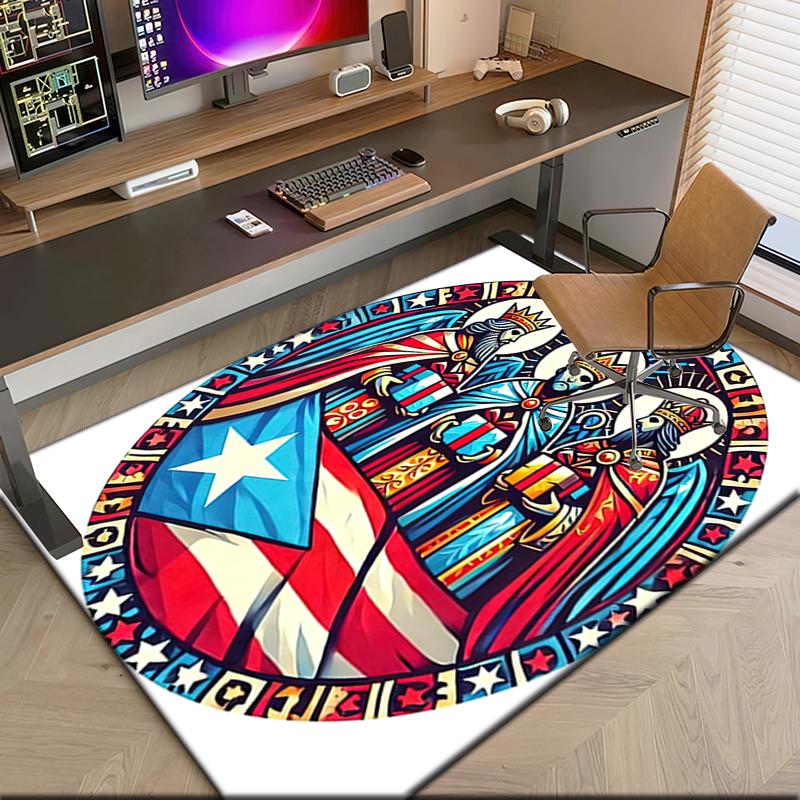 1 pezzo Tappeto Tappeto con la bandiera dello stato del Texas e cowboy per Soggiorno Camera da letto Casa Decorazione Divano, Tappetino Antiscivolo per Giochi Bambini