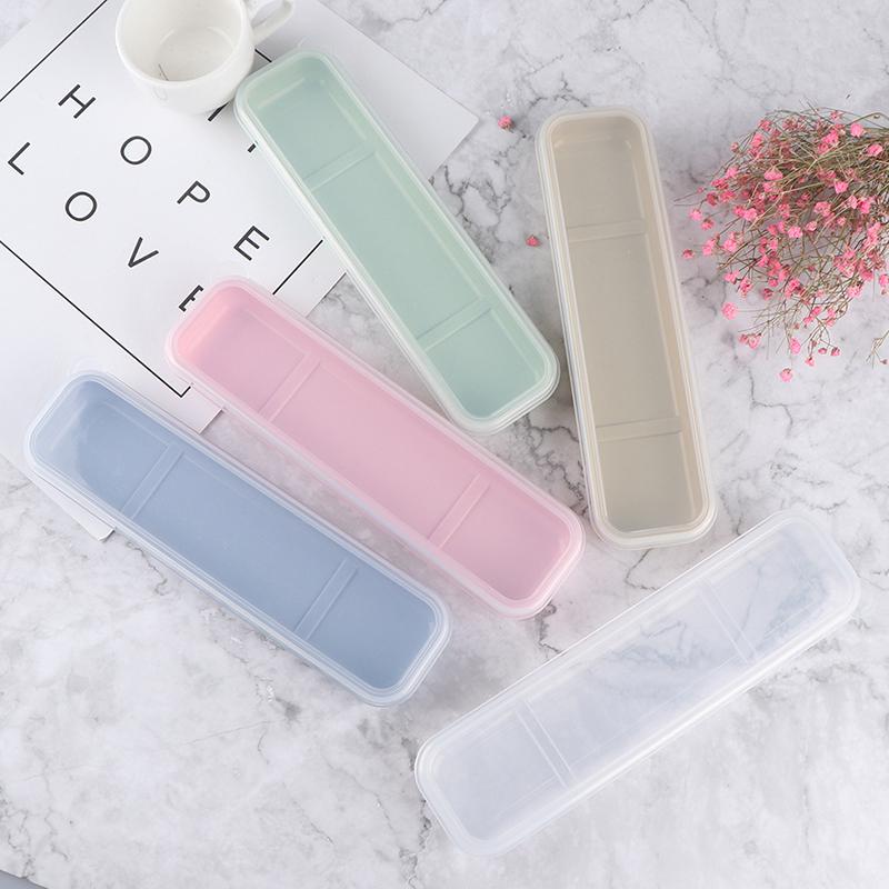 Cutie practic reutilizabila transparenta tacamuri din paie de grau cutie de tacamuri