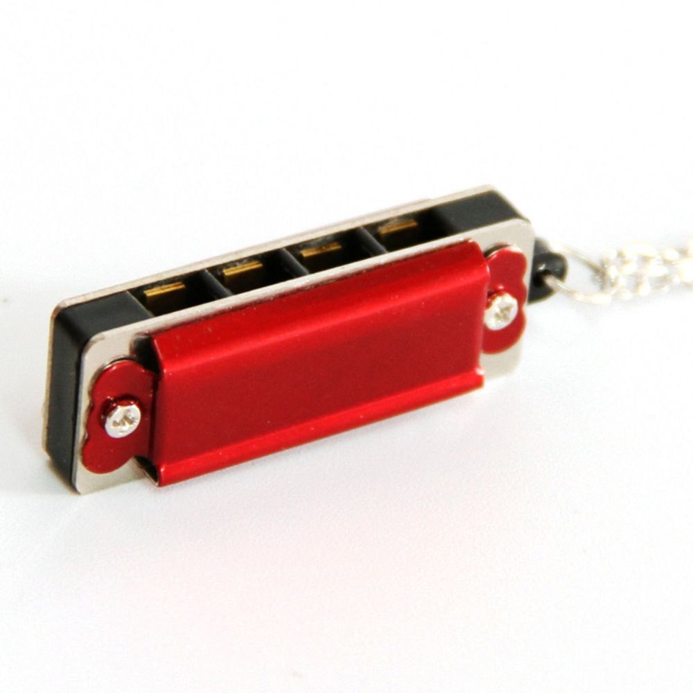 Chain Whistle Korean Style Necklace Mouth Organ Necklace Mini Harmonica Necklace Female Necklace