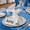 Exquisite Place Cards Name Cards with Gold Edging for Weddings and Banquets