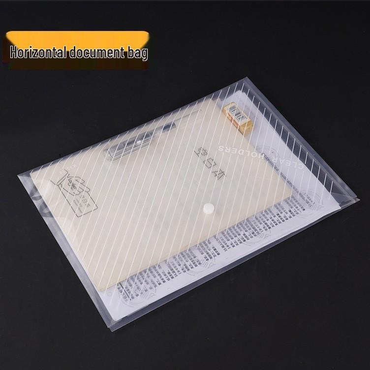 

Прозора пластикова сумка для документів формату А4 із кнопками-застібками для студентів та офісу