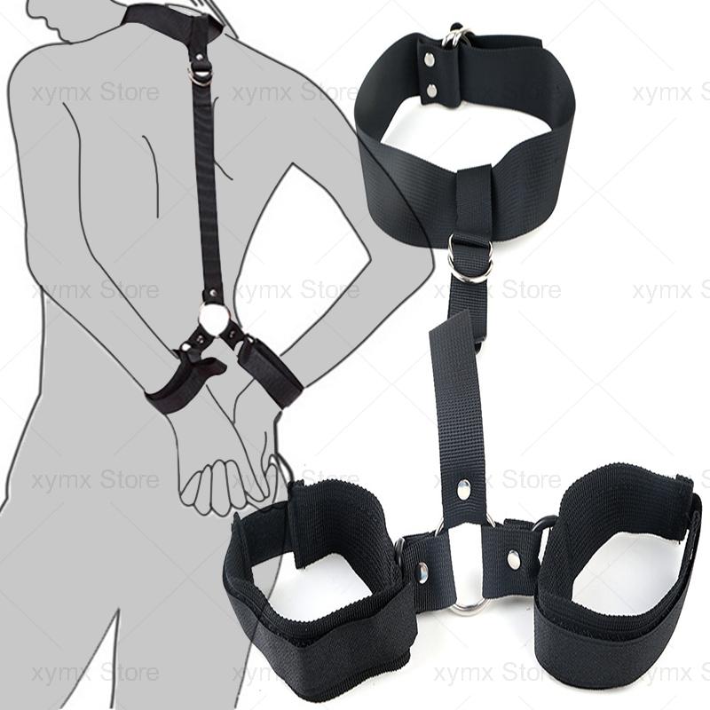 20pcs/lot BDSM Bondage Erotic Sex Toys For Women Men Leg Open Restraints Neck Handcuffs Ankle Cuff Strap Adult Chastity Sex Shop