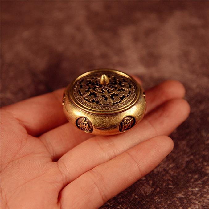 Vintage Incense Burner Incense Burner Copper Tabletop Crafts Ornaments Home Decorative Incense Burner Holder