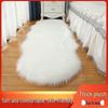 European-Style Faux Wool Plush Rug for Living Room and Bay Window