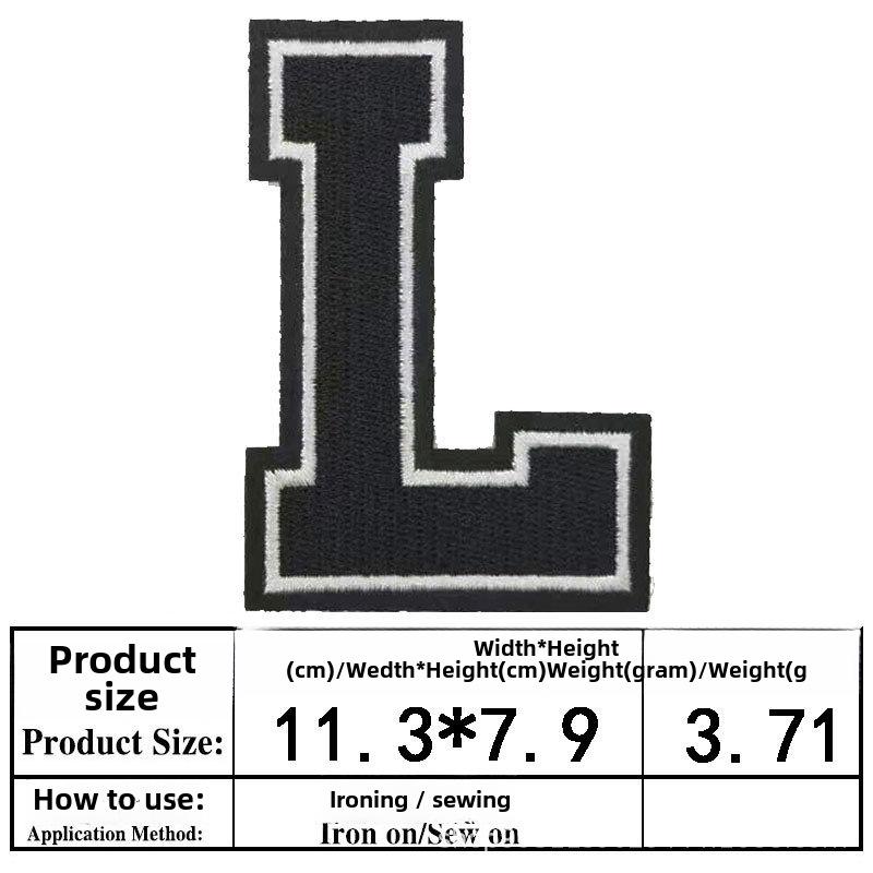 Embroidered Alphabet & Number Jersey Patch Armband Badge