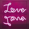 Love Acrylic Led Lamp