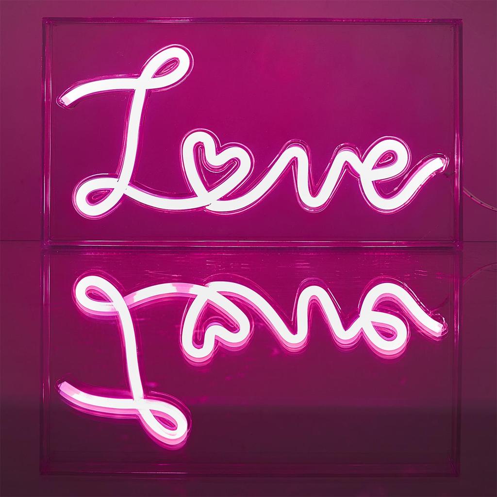 Love Acrylic Led Lamp