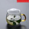 Transparent Glass Tea and Water Cup with Lid