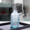 Hand Glass Modern Soap Dispenser 400ml Pump Decorative Embossed Design Household