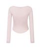Peullijeunopallou Romy Logo Long Sleeve Top (Pink)
