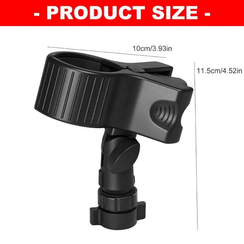 Microphones Stand Clip Adapter 1/4Inch to 5/8Inch Thread Converter Compatible for Camera Tripods Mounts Various Equipment