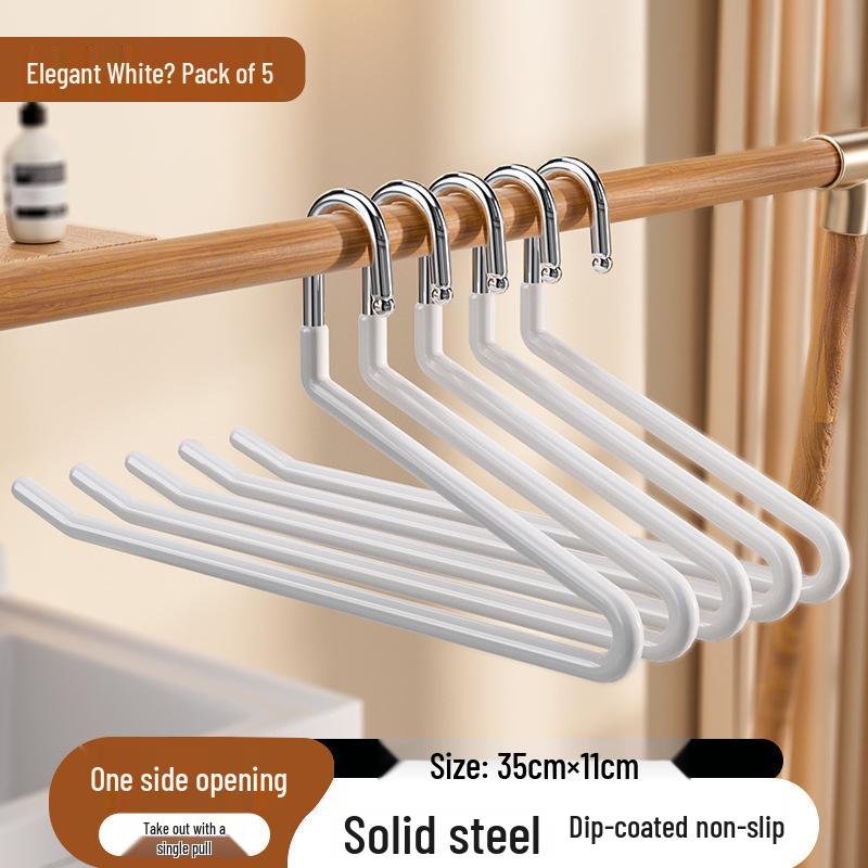 Thickened Non-Slip Goose-Shaped Pant Hanger with Clips for Wardrobe Storage 980₽