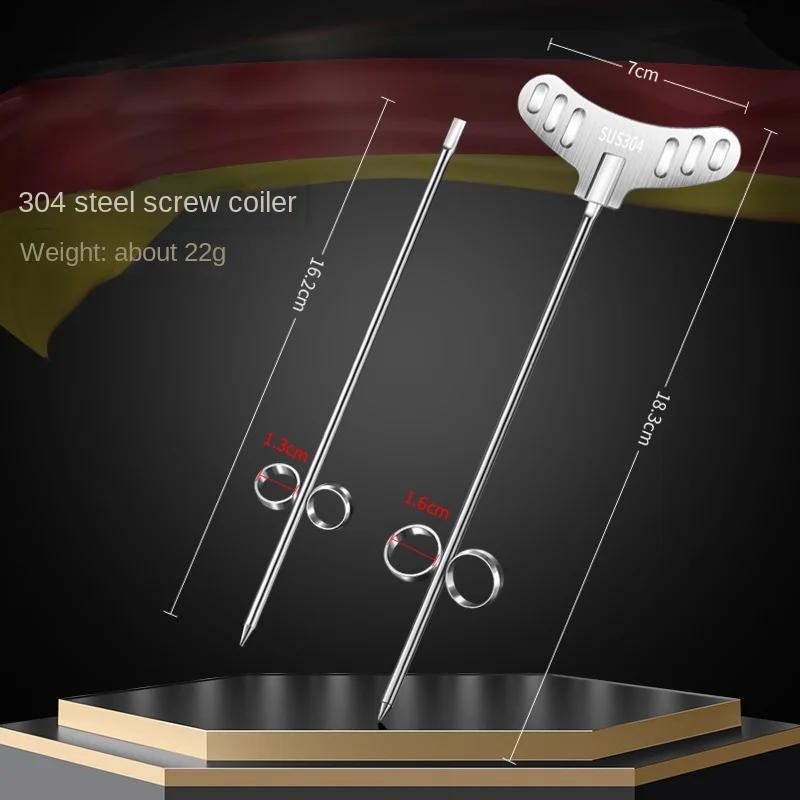 

Спиральный нож для нарезки овощей из нержавеющей стали 304, инструмент для ресторана, измельчитель огурцов и салатов, ручной спиральный винтовой слайсер