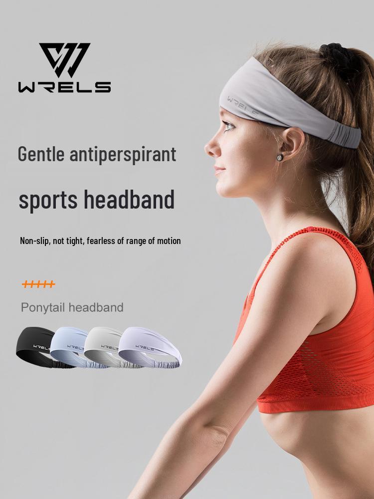 WRELS Women's Quick-Dry Non-Slip Breathable Headband for Running, Yoga, and Fitness
