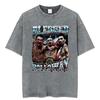 Limited Max Holloway Blessed Retro Washed Tshirts Men Women Violence Aesthetic Oversized Tshirt Summer Tops Streetwear T Shirt