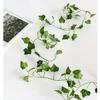 LED Artificial Plants String Light Green Maple Leaves Lamp Garland DIY Battery Powered Hanging
