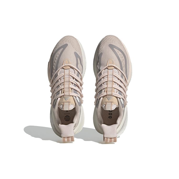 Adidas AlphaBoost V1 Wonder Quartz Damesneakers Rosa Taupe-Metallisk Kritt-Hvit HP6135