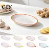 Kitchen Prep Tool Ceramic Garlic Grater Plate for Food Prep, Multifunctional Ginger And Parmesan Mincer Dish, Non Slip Masher Bowl Cheese Nutmeg