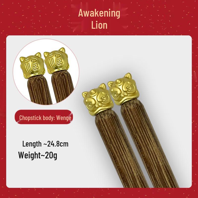 Chinese Style Solid Red Wood Chopsticks - Creative Gift for Household Use