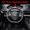 DERMAY Auto Lenkrad Abdeckung Micro Faser Leder Angepasst für Peugeot 508L 350THP 400THP 5 Farben Auto