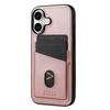 AZNS K1 Series For iPhone 17 Case Calf Texture Anti-Drop PU+TPU Phone Cover with 2 Card Slot