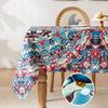 Colorful Tassel Tablecloth Printed Dustproof Tablecloth Waterproof Household Rectangular Coffee Table Cover