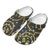 Cartoon Printed EVA Clogs for Women Men Ventilated Breathable Slip On Casual Shoes Soft Sole Summer Sandals Daily Walking