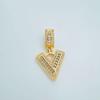European Rock Candy Necklace: 26-Letter Pendant, Hip Hop Fashion Jewelry Accessories