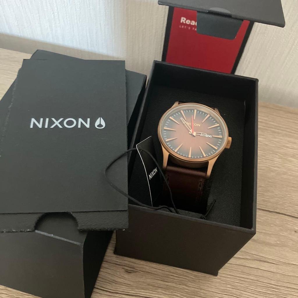 Used [Good condition] Nixon Sentry Leather Bronze/Black