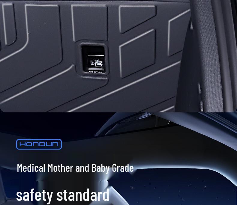 Zeekr 7X Trunk Mat TPE25: Integrated Tail Box Mat for Car Interior Modification.