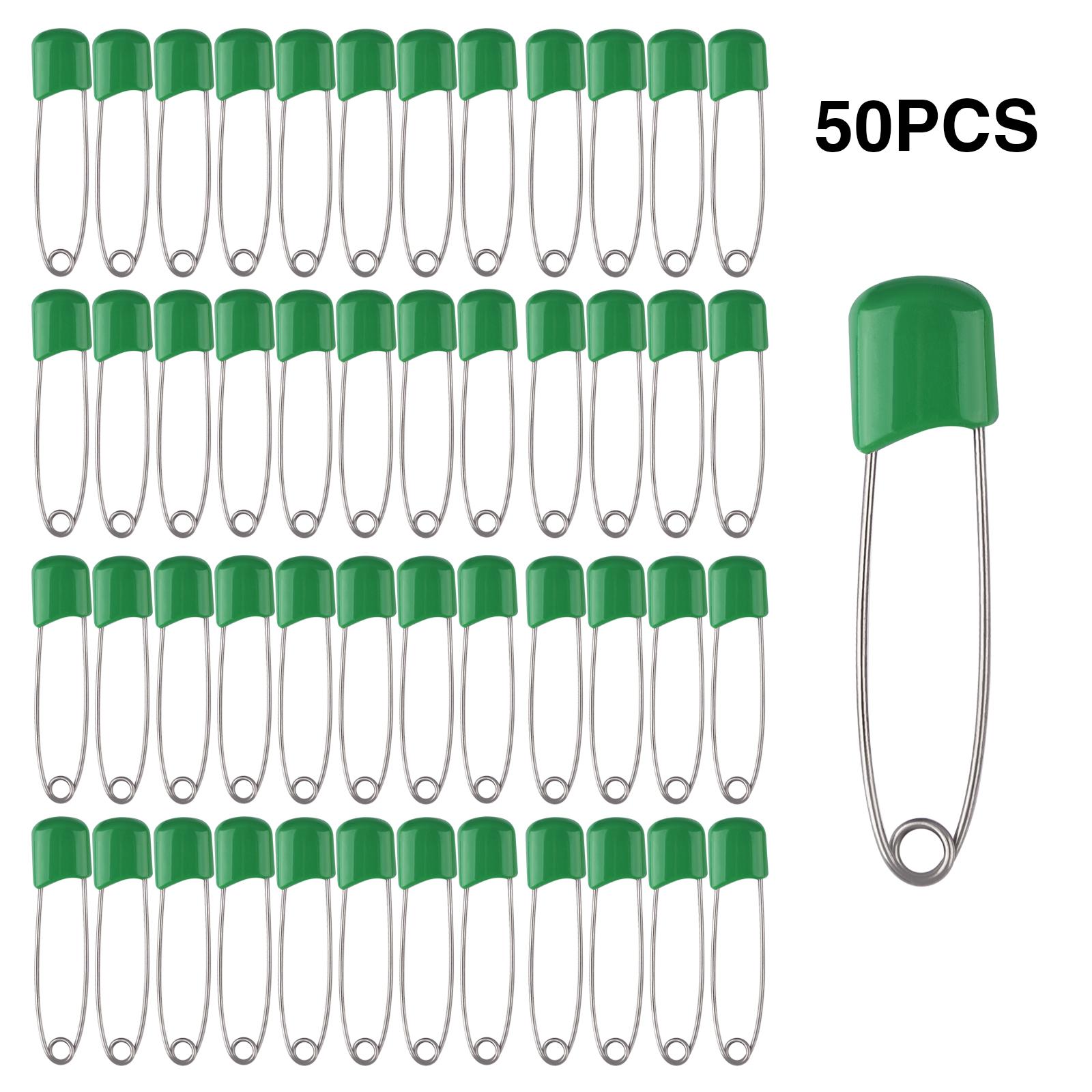 

50Pcs 4/5.5cm Pins Plastic Head Cloth Diaper Pins Buckles Sewing Safety Locking Pins for Quilting Knitting Stitch Markers
