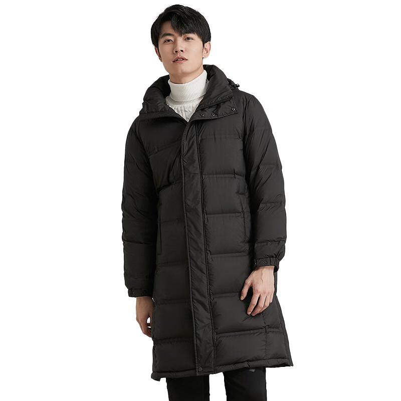 Tri-polar Unisex Mid-Length White Goose Down Jacket XL