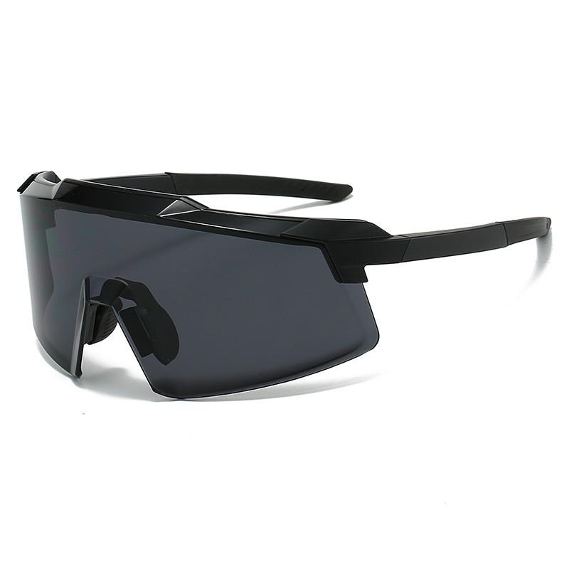 Large Frame Wraparound Cycling Sunglasses Outdoor Sports Windproof UV400 Protection PC Lens Unisex