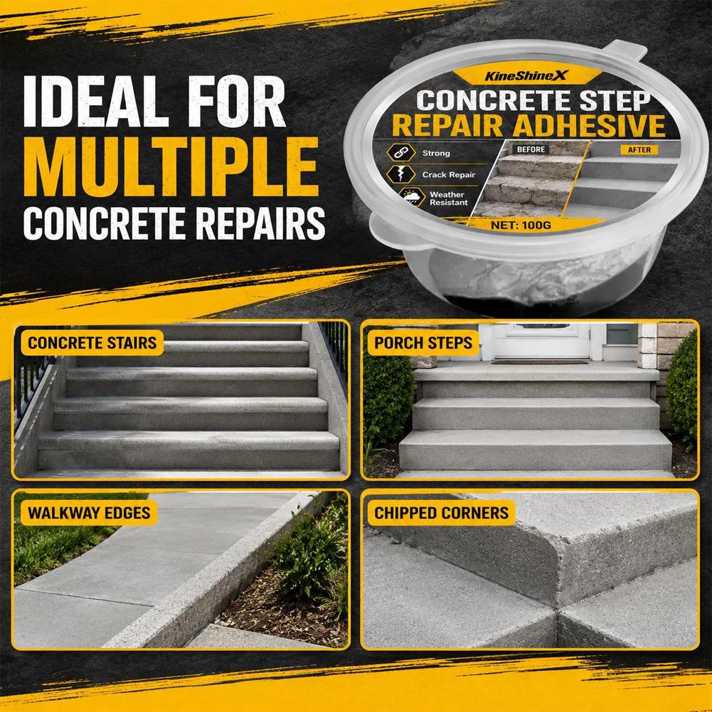 Concrete Crack Filler Repair Adhesive High Strength Strong Bonding Waterproof Cement Floor Driveway Walkway Step Patch Sealant
