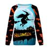 Halloween Women's Hoodie 3D Digital Printing Sweatshirt Evil Witch Dark Castle Terror Party Pullover