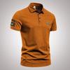 Summer Embroidered Short-Sleeved Tops Polo Shirts Men Free Ironing Business Men's Large Size Loose Polos