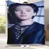 Coperta di Flanella Jimin Kpop B-BTS Star, Coperta Morbida Calda in Peluche per Casa Camera da Letto Letto Divano Copertura Ufficio Campeggio picnic regalo