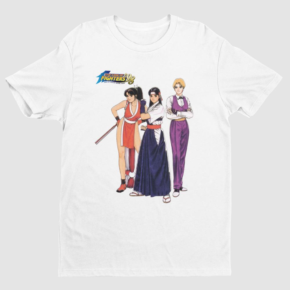 Команда Ladies Fight Night KOF98 V1 Премиум Унисекс Футболка V1- The King of Fighters M
