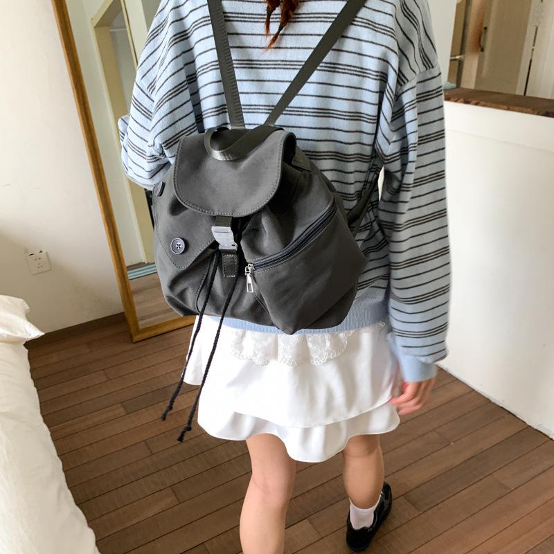 Versatile fresh and lightweight cloth bag women's new summer casual fashion backpack travel small backpack