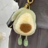 Bunny Avocado Potato Plush keychain Imitation Mink Rex Rabbit Hair Key Bag Plush Pendant Hairball Small Gift