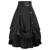 Womens Maxi Skirt Drawstring High Waisted Summer Long Skirts Lightweight Tiered Flowy Floral Pleated Skirts